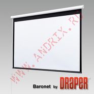 Экран с электроприводом Draper Baronet 96/96" 244x244 MW (1:1)