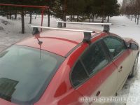 Багажник на крышу Renault Fluence, Атлант, аэродинамические дуги
