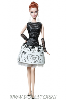 Коллекционная кукла Барби Кожаное платье  - Laser-Leatherette Dress Barbie Doll