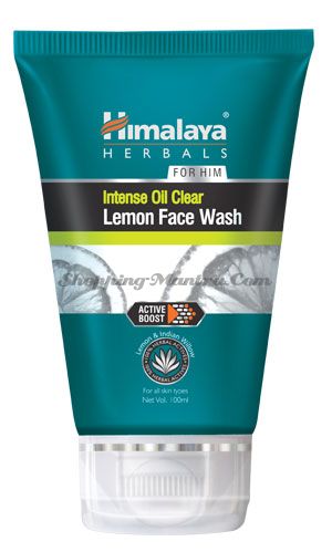 Гель для умывания для мужчин Лимон Хималая / Himalaya Intense Oil Clear Lemon Face Wash