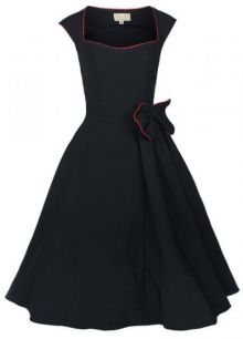 Черное вечернее платье в стиле 50-х "Грейс"
