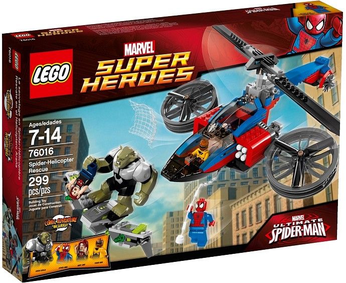 76016 Человек-паук: Спасение на вертолете Человека-паука Конструктор ЛЕГО Супергерои