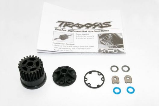 Gear. center differential (Slayer)/ Cover (1) / X-ring seals (2)/ gasket (1)/ 6x10x0.5 TW (2) (Repla - TRA5914X