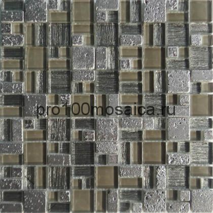 Champane. Мозаика серия GLASSTONE, размер, мм: 305*305 (ORRO Mosaic)