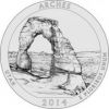 Национальный парк Арки (штат Юта) 25 центов 2014 Монетный двор на выбор