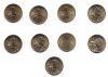 Парящий Орёл Набор монет номинал 1 доллар США 2000-2008  9 монет