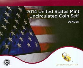 Годовой комплект монет США  Unc  2014 Монетный двор D