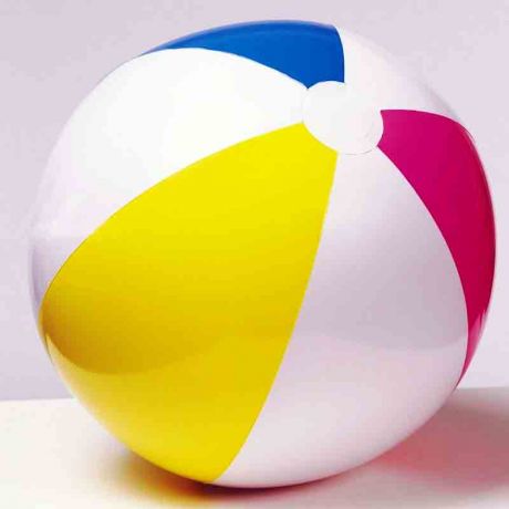 Пляжный надувной мячик "Цветные Полоски"