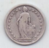1 франк 1904 г.Швейцария