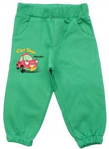 Теплые брюки для мальчика зеленые Турция Watch Me
