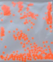 Звезды неоновые темно-оранжевые (3мм)