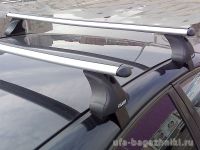 Багажник на крышу Daewoo Gentra, Атлант, аэродинамические дуги