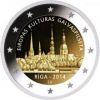 Рига - Культурная столица Европы 2 евро Латвия 2014