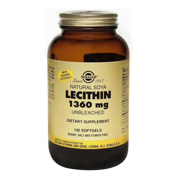 Солгар Натуральный соевый лецитин (100 капсул)