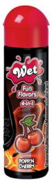 WET Fun Flavors Popp n Cherry Flavored Warming Massage Lubricant 4,1oz / 121мл 20426 ЛУБРИК. МАССАЖ.