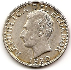 2 сукре Эквадор 1930