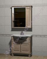 Мебель ванная "Челси-2 УОРВИК-85 береза" с зеркалом-шкафом (правая дверка)