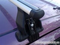 Багажник на крышу Peugeot 107, Menabo, алюминиевые аэродинамические дуги