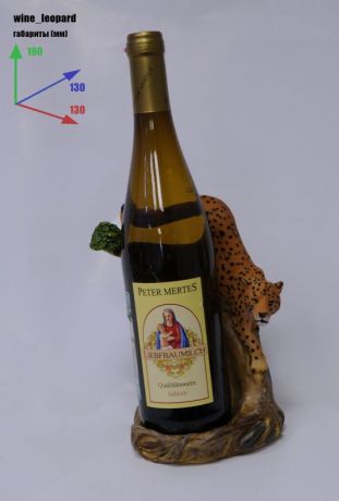 Подставка для вина «Леопард и бутылка»