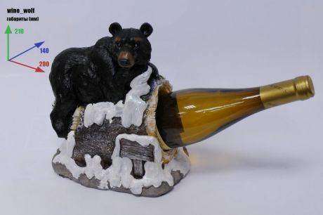 Подставка для вина «Медведь на скале»