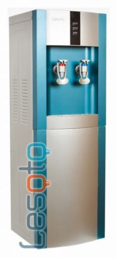 Кулер для воды Lesoto 16 L-B/E blue-silver с холодильником