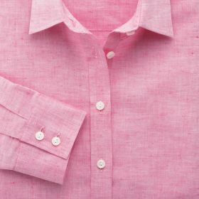 Женская рубашка розовая Charles Tyrwhitt приталенная Fitted (WA063PNK)