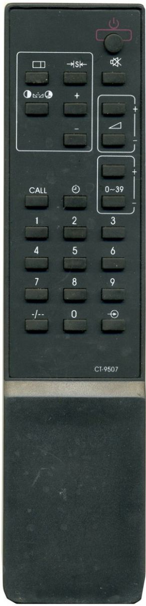 Пульт для Toshiba CT-9507 (TV) (1400RT, 1445XSV, 2045XSV, 2100RS, 2104XH/XS, 2104XS, 2104XS1, 2125XSR, 2125XSR, 2135XSR, 2140, 21807S, 219X9S, 289X4MT)