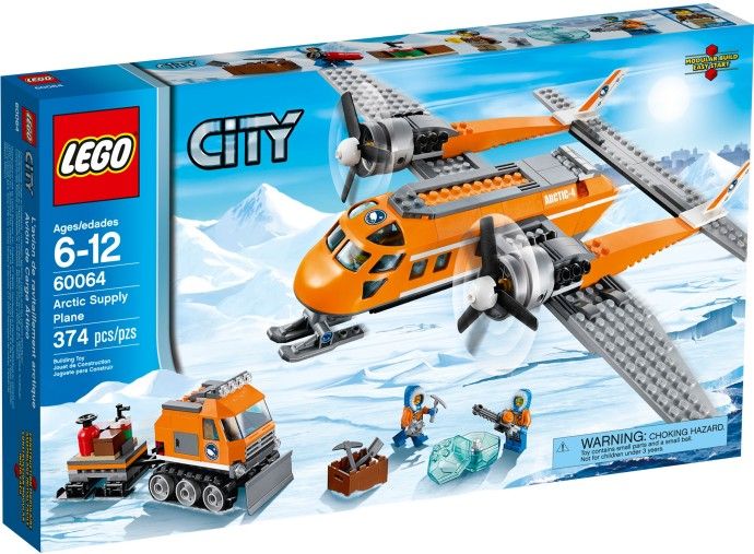 60064 Арктический самолёт. Конструктор ЛЕГО Город Lego City