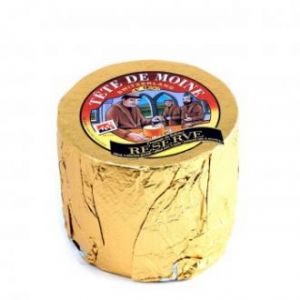 Сыр Тет Де Муан АОС в Золотой фольге выдержанный 4 мес. Головка ~ 850 г (Швейцария) | Margot Fromages Tete de Moine
