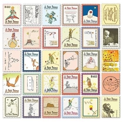 Набор наклеек "Stamp Sticker" - Le Petit Prince