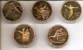Олимпийские игры в Сиднее 2000 Набор монет 1 вона КНДР 2001