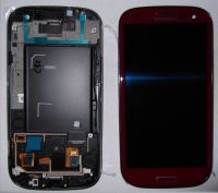 LCD (Дисплей) Samsung i9300 Galaxy S3 (в сборе с тачскрином) (в раме) (red) Оригинал