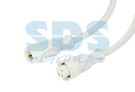 Соединительный кабель (3pin) герметичный (IP67) 3х0.5мм² 300V 0.40м белый REXANT