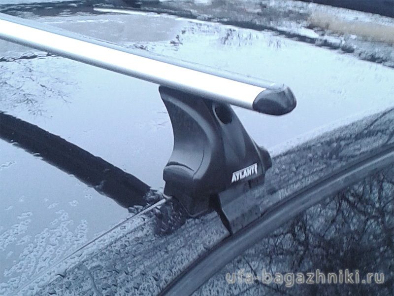 Багажник на крышу Skoda Octavia A7, Атлант, аэродинамические дуги, опора Е