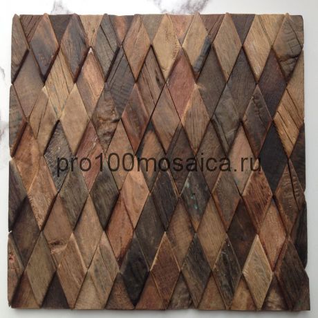 MCM004 Бесшовная деревянная мозаика серия WOOD, 300*300*18 мм
