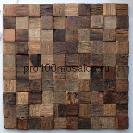MCM034 Бесшовная деревянная мозаика серия WOOD, 300*300*14 мм