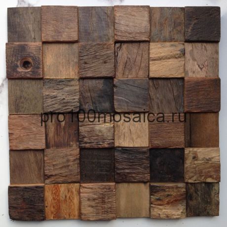 MCM038 Бесшовная деревянная мозаика серия WOOD, 300*300*16 мм