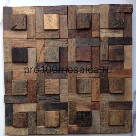MCM040 Бесшовная деревянная мозаика серия WOOD, 300*300*16 мм