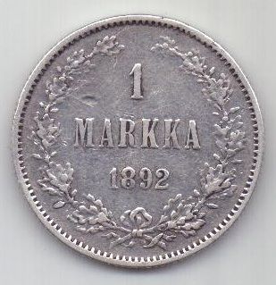 1 марка 1892 Александр III