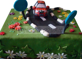 Домашний торт автомобильный «Шкода»