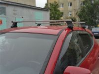 Багажник на крышу на Hyundai ix35 (без рейлингов), Атлант, прямоугольные дуги