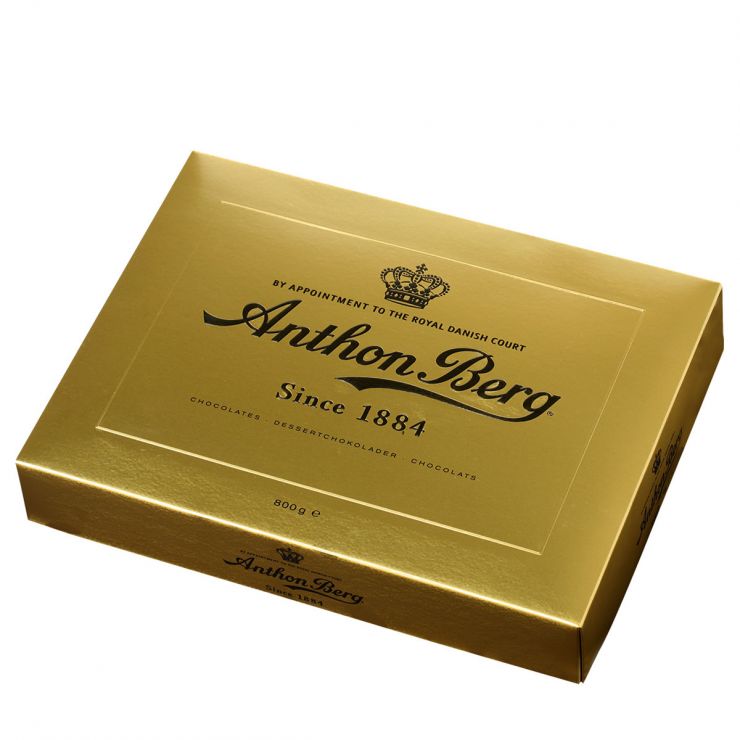 Конфеты шоколадные Anthon Berg ассорти Золотой сундучок - 800 г (Дания)