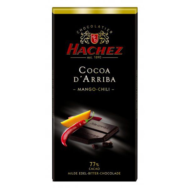 Шоколад Hachez с Манго и Чили 77%  - 100 г (Германия)