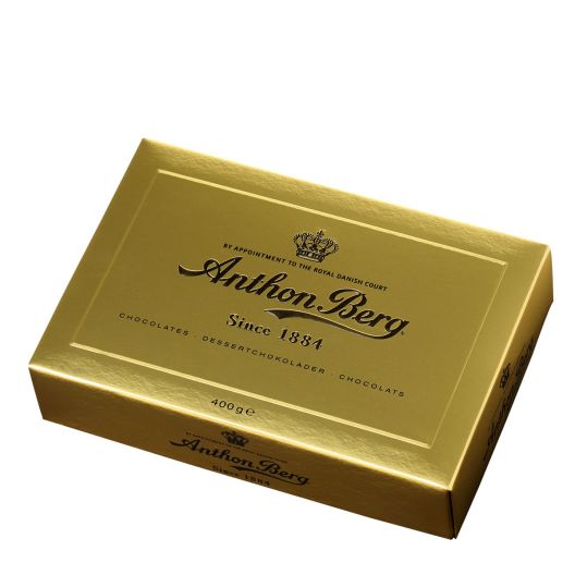 Конфеты шоколадные Anthon Berg ассорти Золотой сундучок - 400 г (Дания)