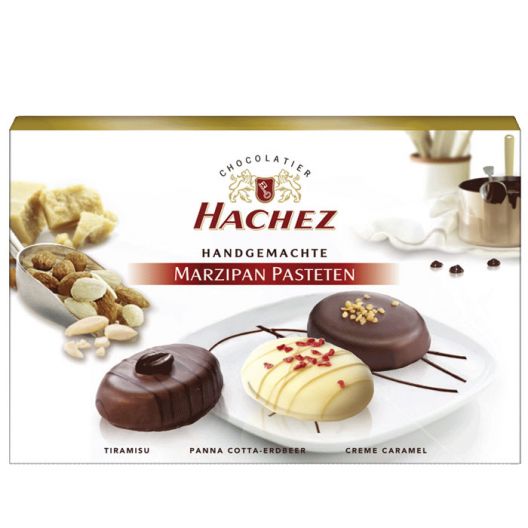 Марципан Hachez 3 вкуса в шоколаде - 100 г (Германия)