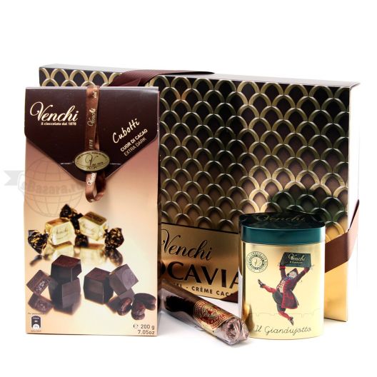Подарочный набор шоколада и конфет Venchi Chocaviar Cubotti (Италия)