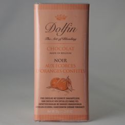 Шоколад Dolfin Горький с цедрой апельсина - 70 г (Бельгия)