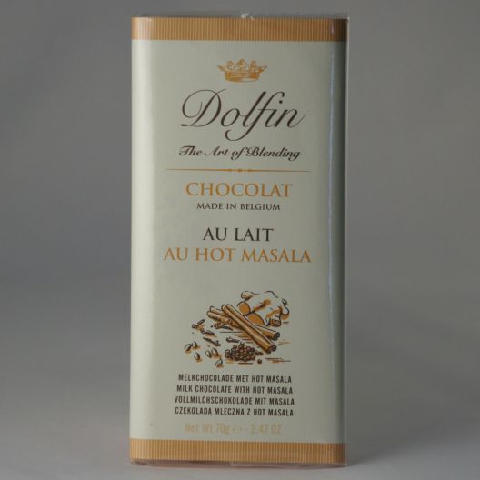 Шоколад Dolfin Молочный с горячей масалой - 70 г (Бельгия)