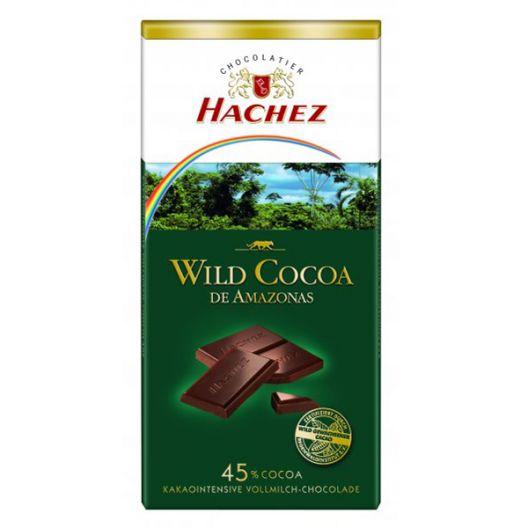 Шоколад Hachez Молочный из диких какао-бобов Амазонии - 100 г (Германия)