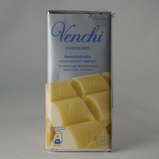 Шоколад Venchi Белый без сахара/ Bianco Extrafine - 100 г (Италия)